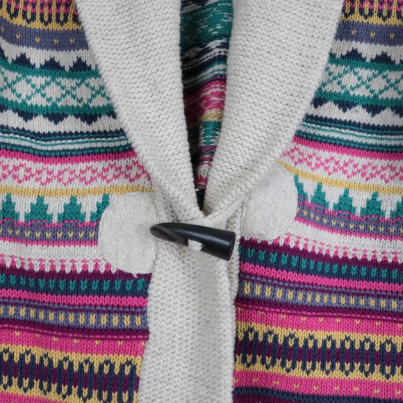 H&M Multicolor Aztec Tribal Print Knitwear Cardigan Size XS - Picture 4 of 5